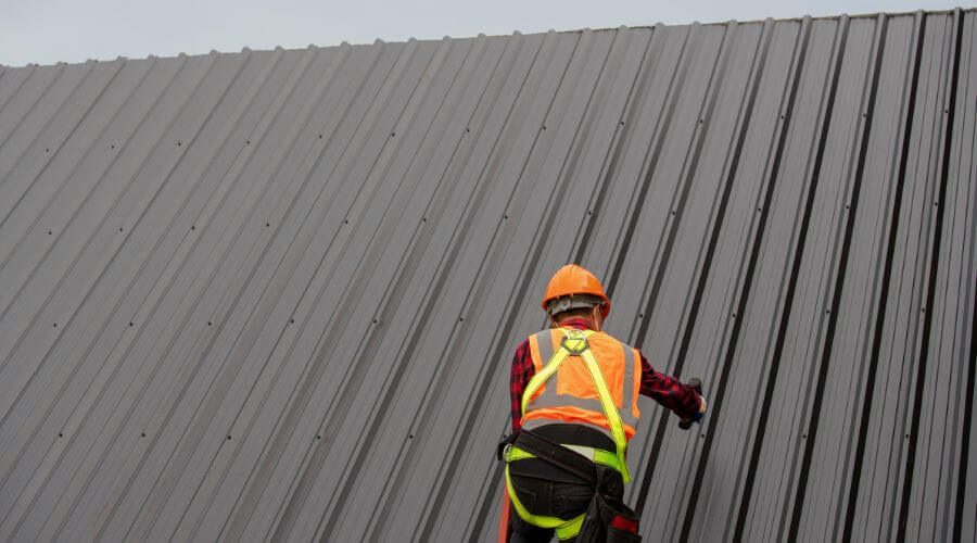 Professional metal roof installation services in Perry, KS